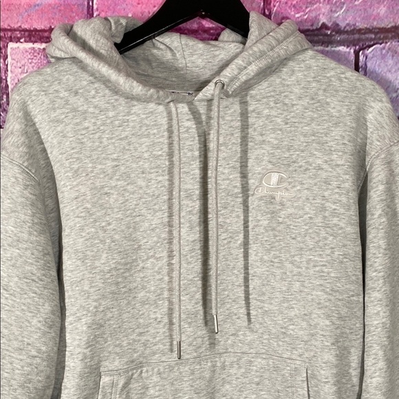 Champion Gray Hoodie Size Medium Casual Pullover - Picture 8 of 8